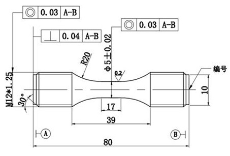 等截面圓形橫截面試樣 等截面圓形橫截面試樣